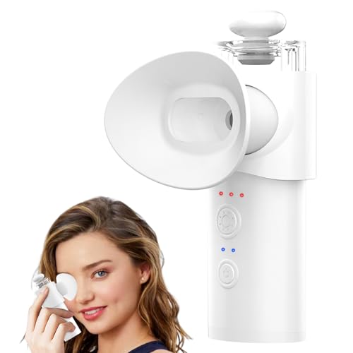 Eye Steamer for Dry Eye - Vowleike Portable Heated USB Nano Eye Mist Sprayer with Warm Compress for Dry Eyes & Stye Relief, Rechargeable Eye Drops Steamer for Home, Office & Travel, White