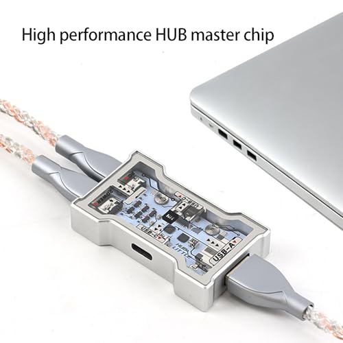 Concentradores USB C multifuncionales de canal independiente para transferencias estables 3