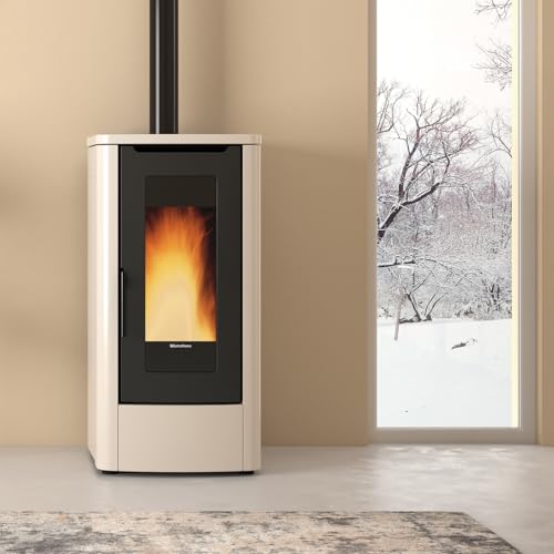 Nordica extraflame holzpelletofen 10kw elfenbein teoremaivoire
