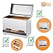 2Fold Pencil Dispenser for Classroom - Stainless Steel Bulk Pencil Holder for Desk - Includes Removable Label Stickers - Teacher Must Haves for Organization - Holds up to 200 Pencils (Silver)