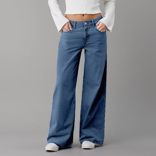 Pantalones vaqueros elásticos holgados para mujer que estilizan las tallas grandes 5