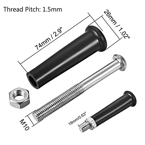 TA-VIGOR M10 x 50mm Revolving Handwheel Grip - Image 2