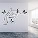 Produktbild guijiumai Spa Wandtattoos Vinyl Aufkleber Schmetterlinge Weibliche Beine Entspannen Schönheitssalon Wanddekor Wandbilder Removable Home Decor Wallpaper79X54CM