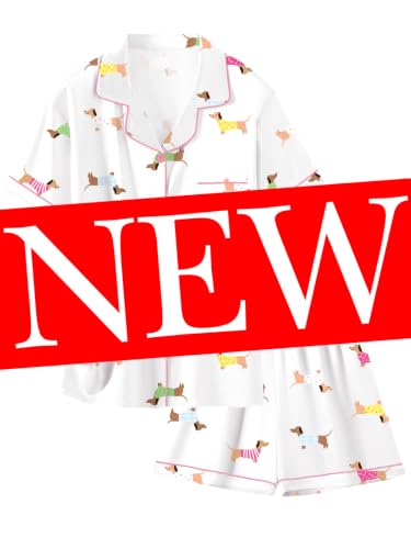 Image of Girls & Womens Satin Pajamas Set, Silk Button-Down Sleepwear 2 Piece Nightwear, 3 Years - Women XXL
