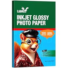 Uinkit Glossy Photo Paper 11x17 Inches 100 Sheets - Inkjet Printer Paper for Photos, Posters, Menus, Invitations - Vivid & Quick Drying Dye Ink Printers, No Curling, Smudge Proof