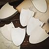 Suzile 36 Pcs Wood Shield Bulk Decorate Shield Cutout Crafts Set Unfinished Wooden Gift Tags Knight Party Father's Day Favors Ornaments with Hole Hemp Ropes for DIY Door Birthday Party #2