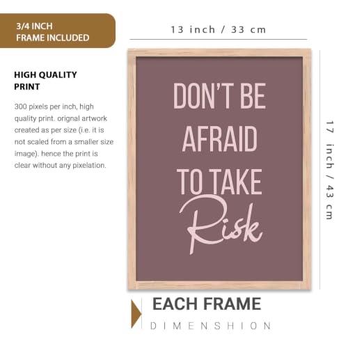 Image of kotart Motivational Quote - Painting for Living Room Bedroom Office Wall hanging frames | wall Paintings with Frame for Home Decoration Set of 6 Multicolo (13x17 inch, k)