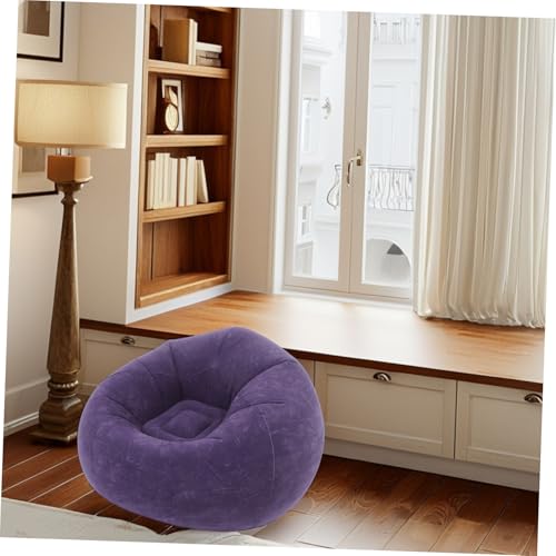 Sofá inflable tipo puff OUNONA portátil para lectura y camping 6