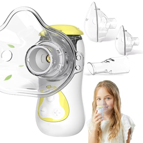 FEELLIFE Inhalationsgerät Kinder Inhalationsgerät Inhaliergeräte für Erwachsene Inhalator Vernebler Inhaliergerät Nebulizer Inhalator Baby Air Kids Inhaliergerät Mini Aerosol Inhalator Leiser