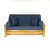 LS COVERS MIDNIGHT DENIM FULL FUTON COVER, Full Size Fits 6-8in Mattress, 54 x 75 Inch