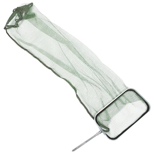Hemobllo Large Rectangular Fishing Net Easy to Operate with Alloy Rim and Nylon Mesh Portable Foldable Fish Storage Net and Prevents Fish from