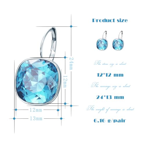 XUPING Peacock Green Crystal Earrings Emerald Cubic Zirconia Rhinestone CZ Dangle Drop Earring For Women Fashion Jewelry2