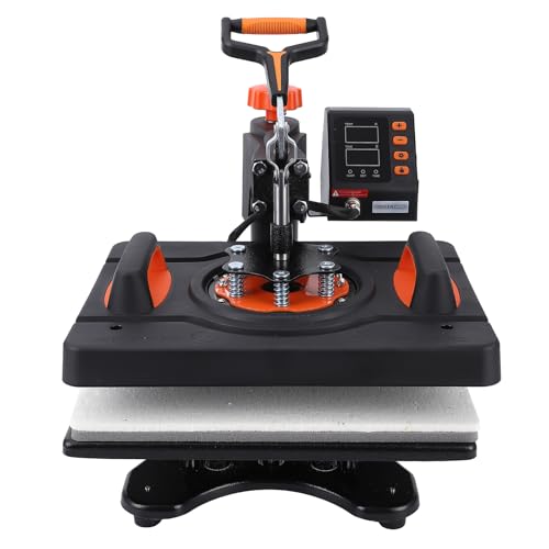 6-in-1 12x15 Inch Heat Press Machine with 360° Swing Away Design,Digital Industrial-Grade Heat Transfer Machine for T-Shirts, Hats, Mugs, Plates & More, Precise Temperature & Time Control, Ideal for DIY Crafts, Custom Apparel & Professional Use, Easy to Operate by EliteEdge - Used condition - CA$193.53