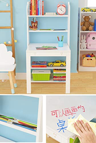 Kids Folding Table, Wood Wall Mounted Wood Desk, Folding On The Wall To Become A Sketchpad, Folding Wall Table, Wall Desks For Small Spaces (Color : White, Size : L) #TOP1