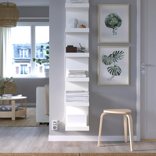 Estantería de pared LACK blanca para organizar dormitorios pequeños y liberar espacio 3