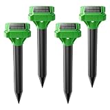 Maulwurf Vertreiber, Premium Solar Wühlmausschreck 4er Pack