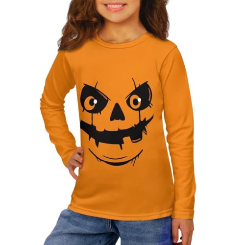 Image of Girls Long Sleeve Shirts Casual Crewneck Soft T-shirts for Girls 3-16 Years Old