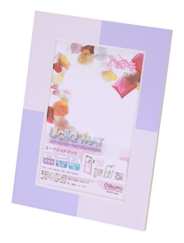 Chikuma フォトフレーム Uclidマット ツートン ハガキ パープル 12513-6