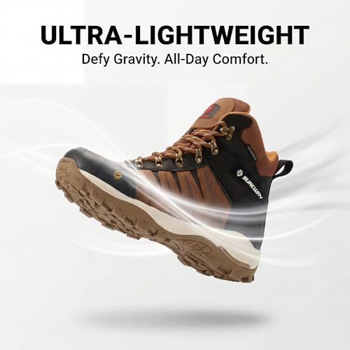 Image of SUREWAY Men's 6 inch Waterproof Soft /Steel Toe Work Boots - EH-Rated, Oil & Slip Resistant