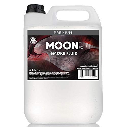 MoonFX Fluide professionnel pour fumée 5 l - Liquide Pro Fog qui produit une fumée haute densité avec une longue durée de suspension Cover