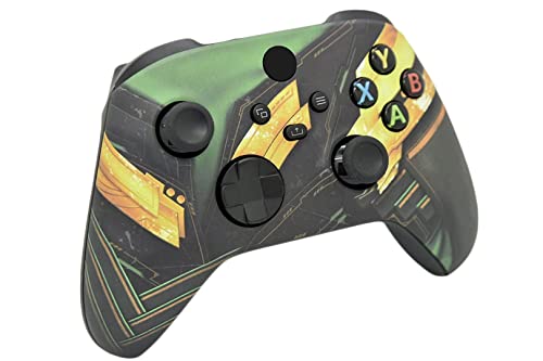 Image of Hand Airbrushed Fade Custom Controller Compatible with Xbox Series X /S & Xbox One (Series X /S Green Armor)