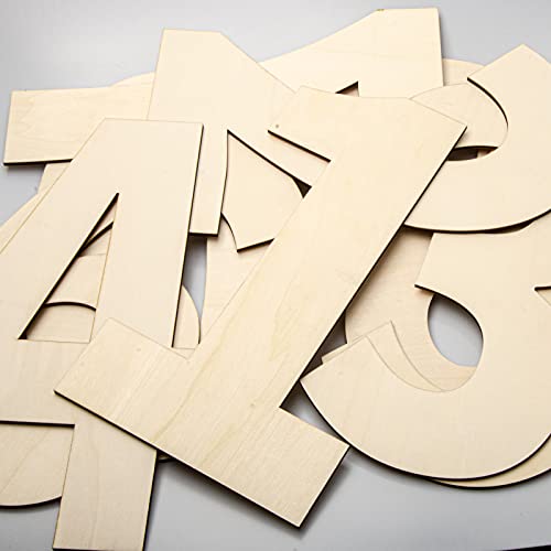 Gdgdsy 14 Inch Blank Wood Number 1 Unfinished Wooden Number Sign Large Number 1 For Birthday Graduation Diy Craft Art Decoration Party Decoration. (1) #TOP5