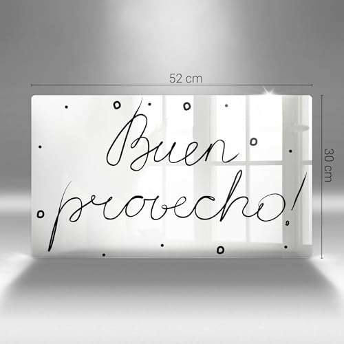 Plaque de protection induction 52x30 cm Wallfluent Buen Provecho - 7