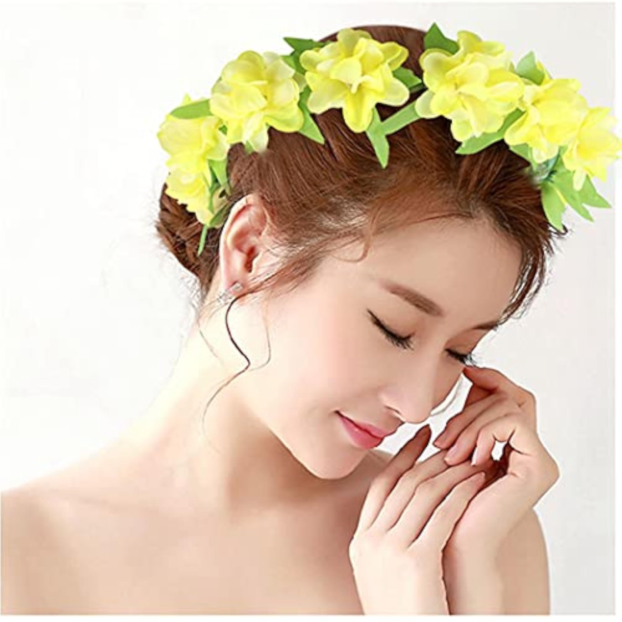 Artificial Flower Headband Decorative Hair Accessory for Women