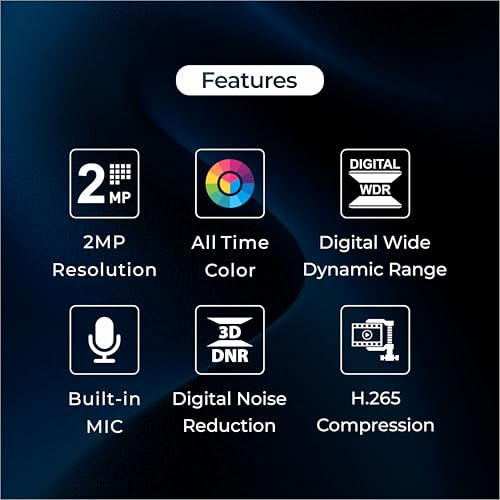 Image of Trueview 2MP Dual Light HD Dome Wired CCTV Camera with Built-in Mic | Works with DVR (TVI /AHD /CVI /CVBS) | All Time Color Vision, 3.6mm Lens, 20M IR, 15M White LED | H.265 Compression (4 HD Dome)