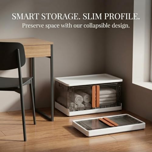 Image of SR Morden Collapsible Wardrobe for Storage | Space Saving Wardrobe with Doors | Collpsible Storage Organiser | Almirah and Wardrobe for Baby Clothes Closet for Bedroom, Living Room