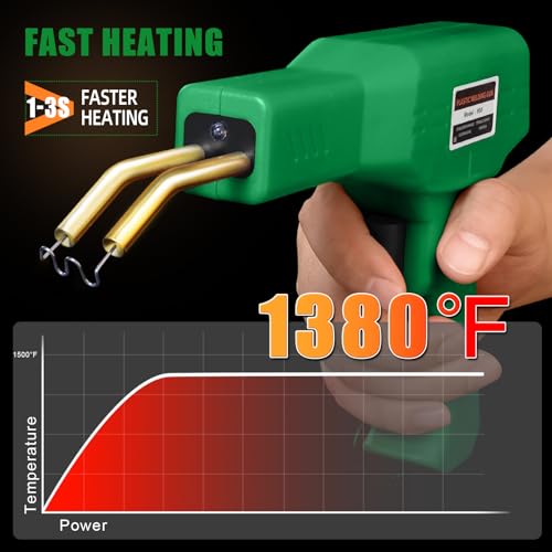 ATOLS Soldador de plástico, grampos de 1000 peças, kit de solda de plástico, kit de grampeador quent