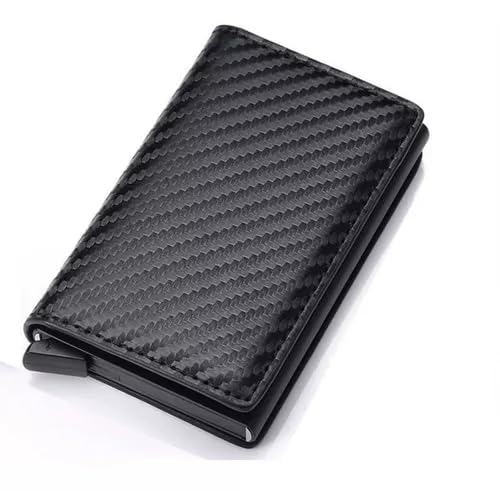 Carteira Do Futuro Rfid Porta Cartões Antifurto Cor:Preto