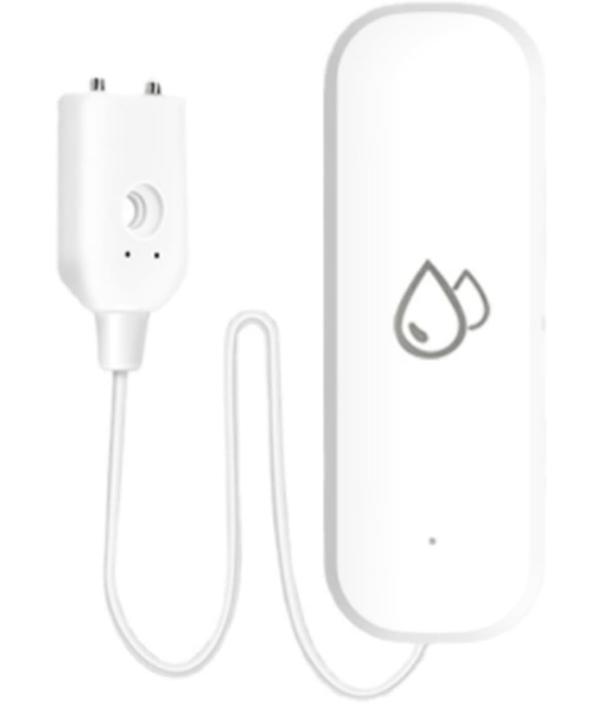 Wassereintauchsensor, Tuya Wasserdetektor, Wasserleckage-Tauchsensor, APP Remote Control, WLAN, Wasserleckalarm, Weiß, 4 Stück