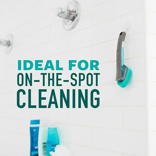 Image of Scotch-Brite Scrub Tub & Shower Wand 2 Pack, Bathroom Cleaning Wands with Silicone Blade and Refillable Handle for Soap Scum Removal on Tubs, Showers, Glass Doors, Tile and Bathroom Walls