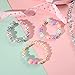 PinkSheep Kids Classic Jewelry, 3 Sets of Beaded Necklaces and Bracelets for Girls, Favors Bags for Girls Jewelry (Mermaid)