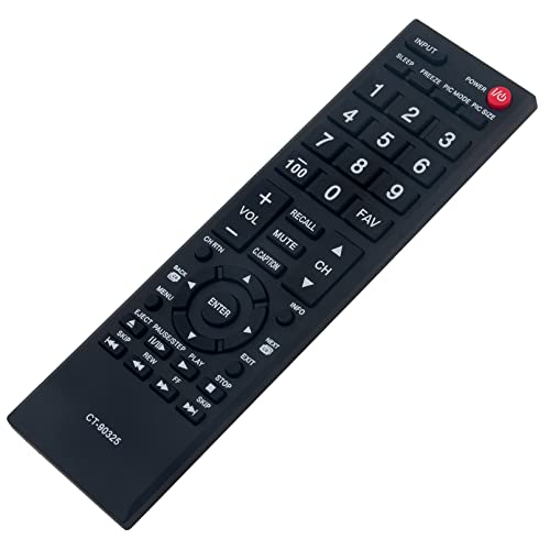New Ct-90325 Remote Compatible With Toshiba Tv 40E200Um 40E210U 40E220U 40Ft1 40Ft1U 40Ft2U 40Ft2U1 40Sl412 40Sl412U 46G310U 46Sl412U 55G310U 55G310U1 55Ht1 55Ht1U 22Av600U 19Av600U 32E200U #TOP3