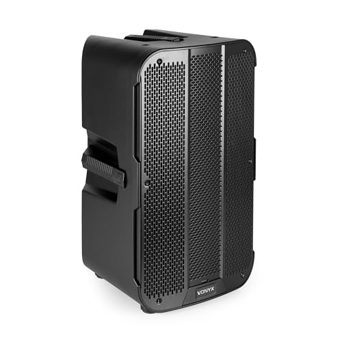 Vonyx VD712A PA Lautsprecher Aktiv 800W – Bluetooth Lautsprecher Groß mit DSP – DJ Boxen für Party & Bühne – PA Anlage Komplettset – Aktivboxen mit Bi-Amping – Musikbox Groß mit TWS