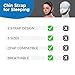Gray Chin Strap for Sleeping | CPAP Chin Strap, Anti Snoring Devices for Men and Women | Double Airflow Jaw Strap, Stop Snoring Solution Chin Strap - Chin Strap for CPAP Users