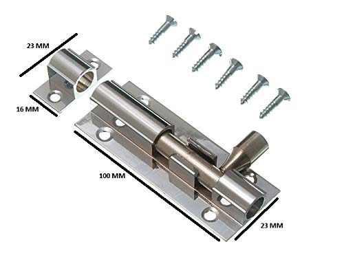 Boulons de porte de salle de bain 100mm en alu anti-corrosion - 2