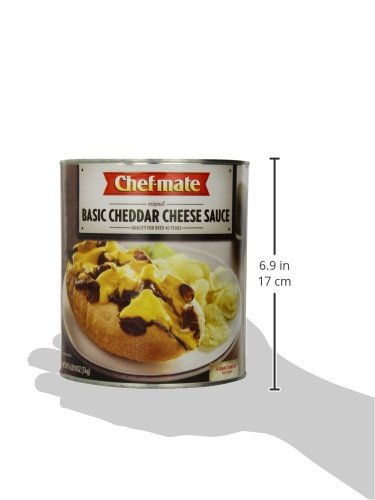 Miniatura 10 de Chef-mate Salsa básica de queso cheddar, comida enlatada para macarrones con queso, 6 libras 10 onzas (#10 latas a granel) (paquete de 2)