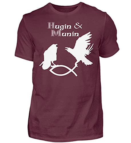 T-shirt rouge Hugin & Munin homme taille L pour affirmer votre style