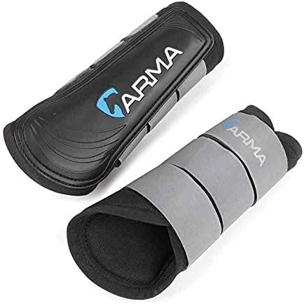 green brushing boots