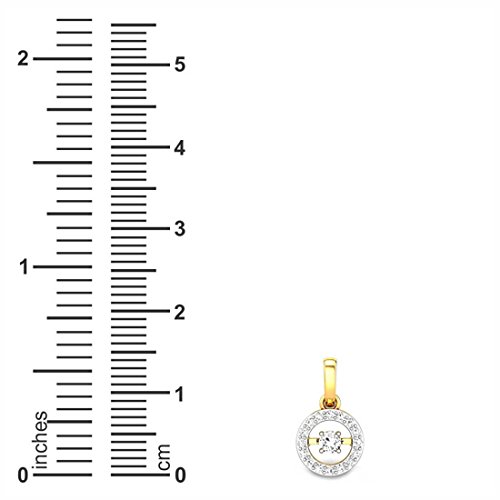 Candere by Kalyan Jewellers 18KT Gold and Diamond Pendant for Women - Image 4