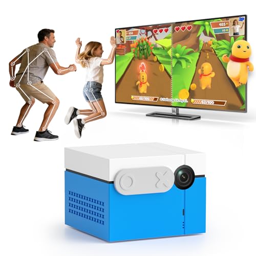 Kinhank MotionX Active Game Console with 40+ Video Games for Kids&Family,Plug&Play AI Motion Game Consoles,Dynamic Updates,No Subscription,CPC-Certified,Great for Gaming Nights,Parties,Indoor Play