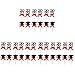 TENDYCOCO 36 Pcs Graduation 2022 Party Decorated Doctoral Hat Bow Cake Inserts for Decor