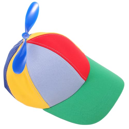 Baseball Cap with Detachable Propeller Creative Sun Protection Hat for Boys Lightweight Breathable for Summer Outdoor Activities Multi