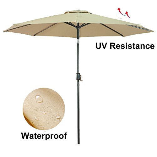 Farlan Patio Umbrella 9 Ft Outdoor Table Buy Online In Bahrain At Desertcart
