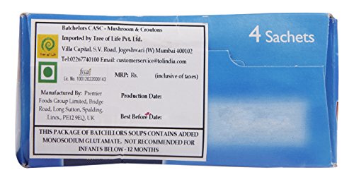 Batchelors Cup A Soup with Croutons Cream of Mushroom 4S 99G