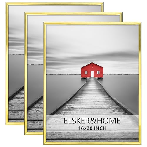 ELSKER&HOME 16x20 Poster Frame 3 Pack Gold 16x20 Picture Frame