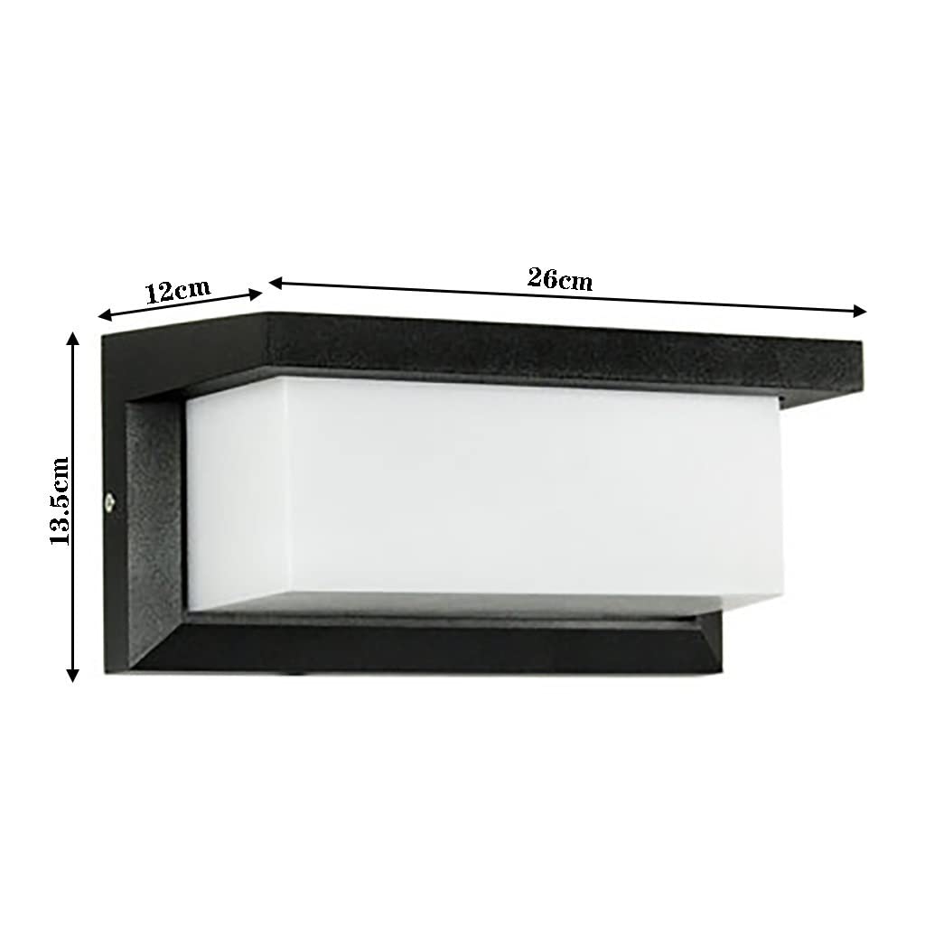 Lámpara de Pared Exterior de Aluminio de Puertas de Calle Puerta Chalet Pared del balcón lámpara de Pared lámpara al Aire Libre lámpara de jardín Impermeable Brillante estupendo (Color : B)